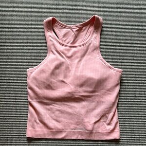 Ebb to Street Cropped Racerback Tank Top. Size 4. Pink